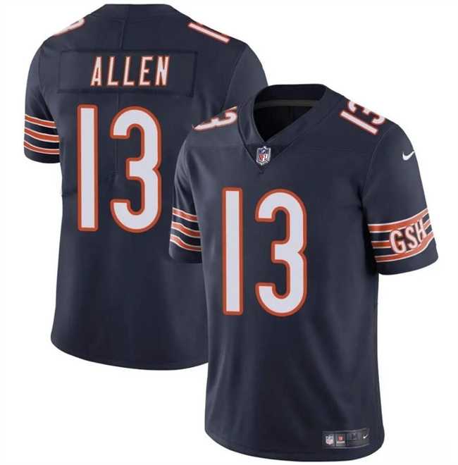 Men & Women & Youth Chicago Bears #13 Keenan Allen Navy Vapor Stitched Jersey->chicago bears->NFL Jersey